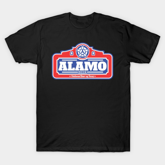 Alamo Beer Moderna T-Shirt by KaceVOID